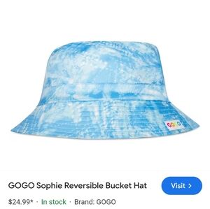 New GOGO SOPHIE REVERSIBLE BUCKET HAT